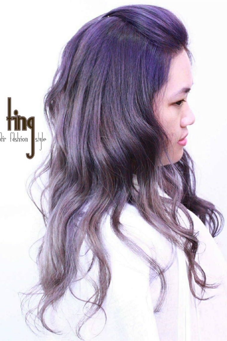 韓系紫霧棕設計染