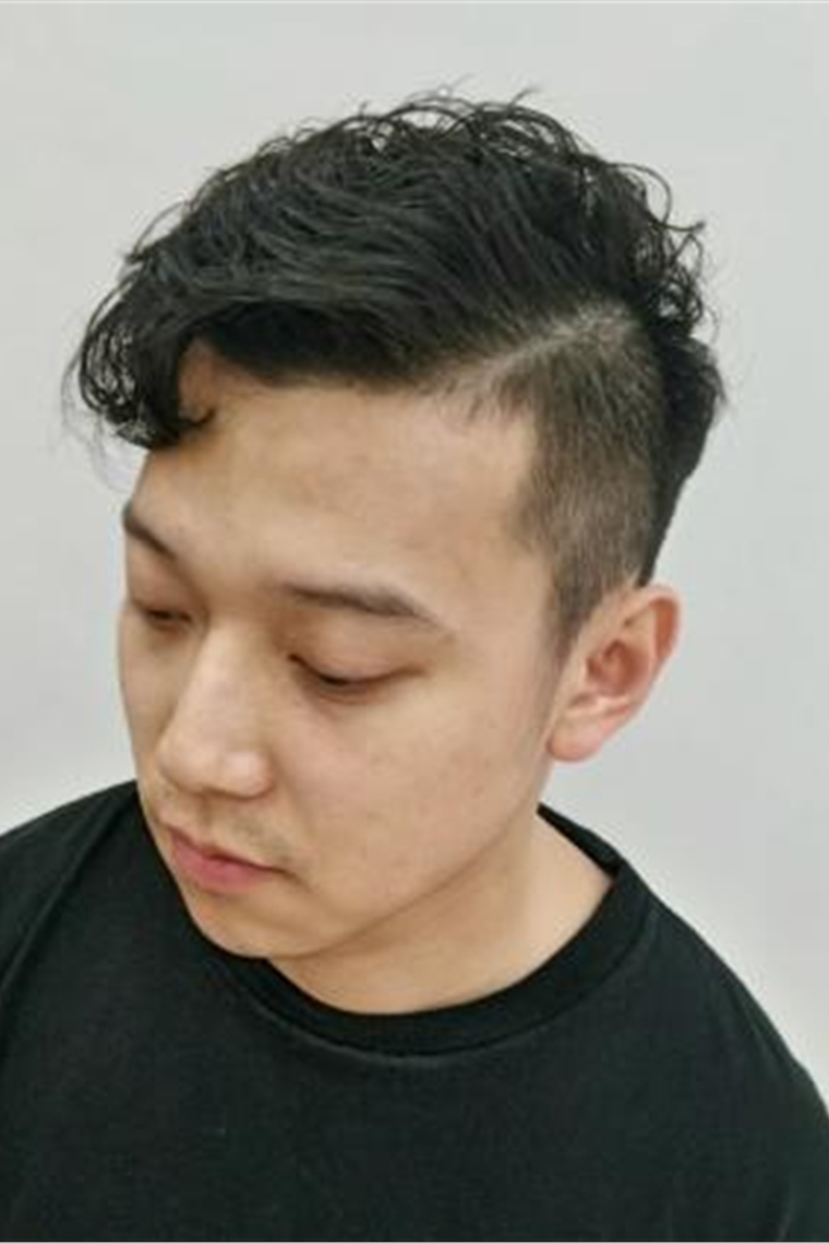 韓式燙型男捲髮1