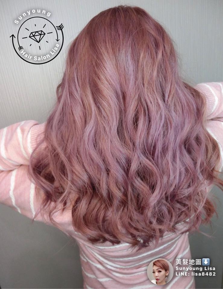 2018流行染发粉晶粉紫